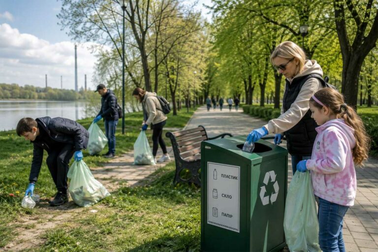 Новини Горішніх Плавнів: екологічні проєкти, сортування сміття та зелені ініціативи громади