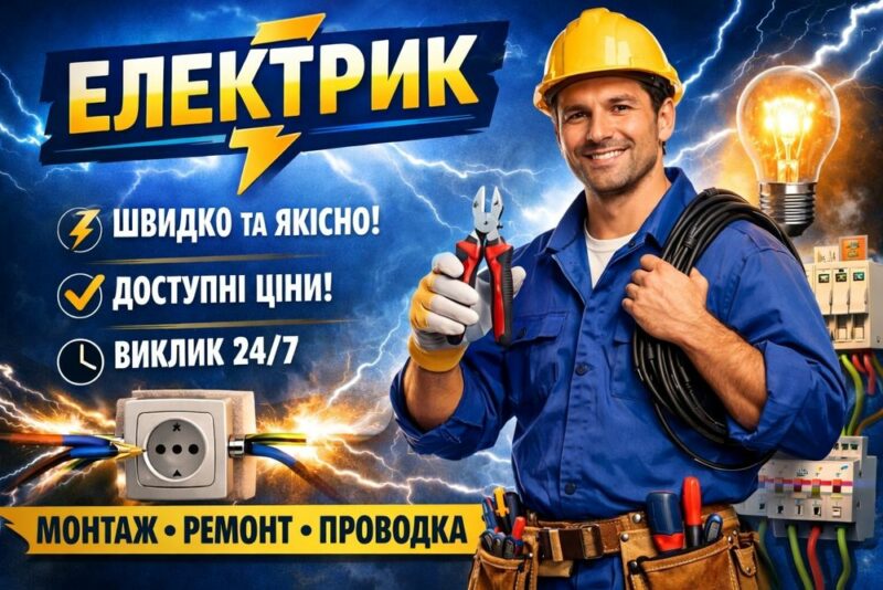 Послуги електрика: швидко та надійно